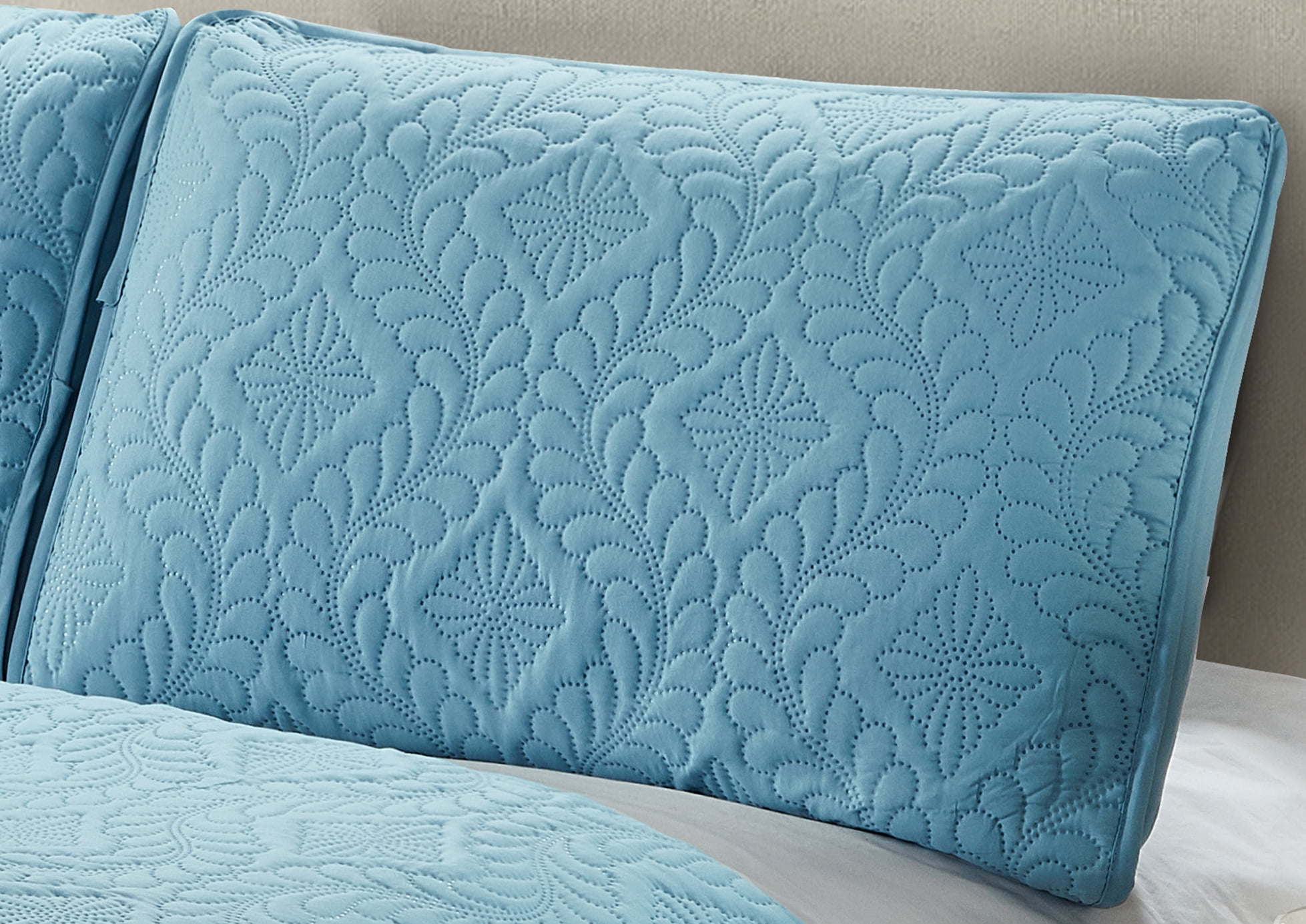 Harper Lane Bella Trellis Stitch 3-piece Quilt Set Blue Twin/Twin-XL