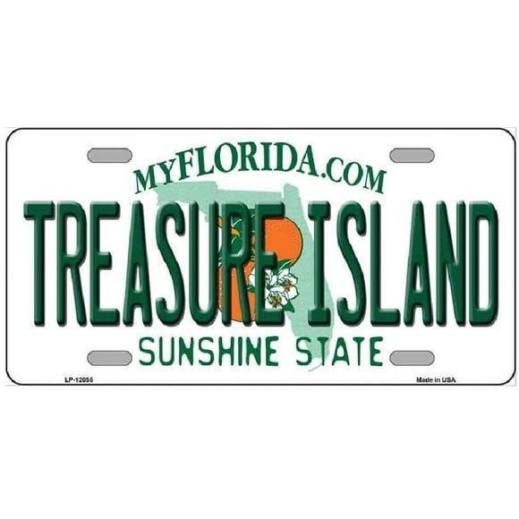 Treasure Island Florida State Vanity License Plate
