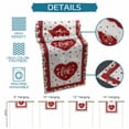 thumbnail image 6 of Red Valentine's Day Table Runner 36 Inches Long Farmhouse Dress Scarves, Love Heart Roses Romantic Dining Tablerunner for Coffee Table/Kitchen Island/Party Décor, Small 13" x 36", 6 of 8