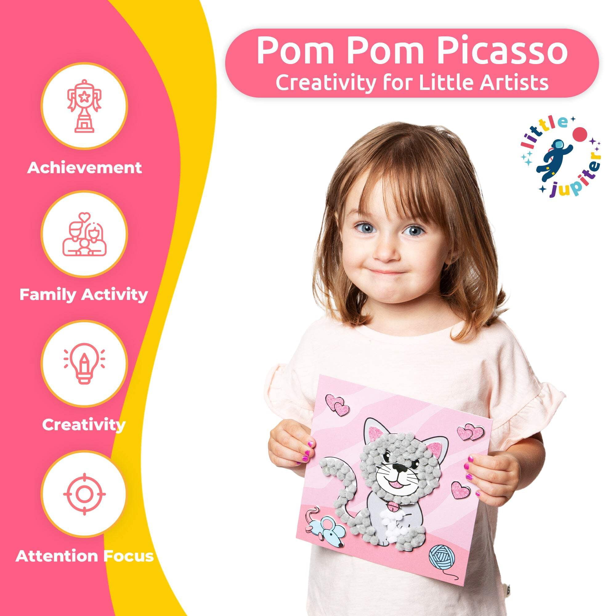 DIY Pom Pom Art - 10pcs ( Set 3)