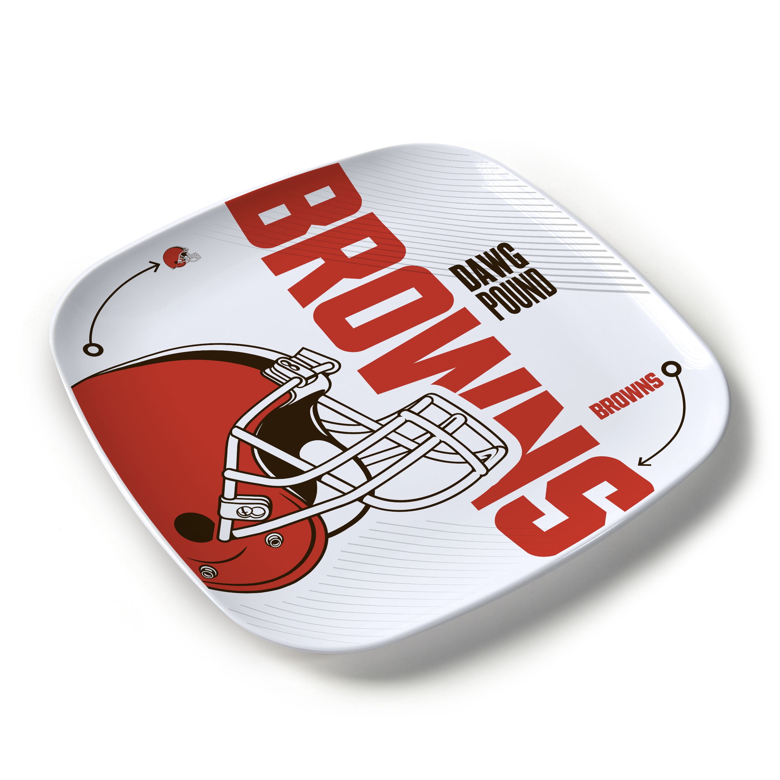 YouTheFan NFL Cleveland Browns Large Party Plate