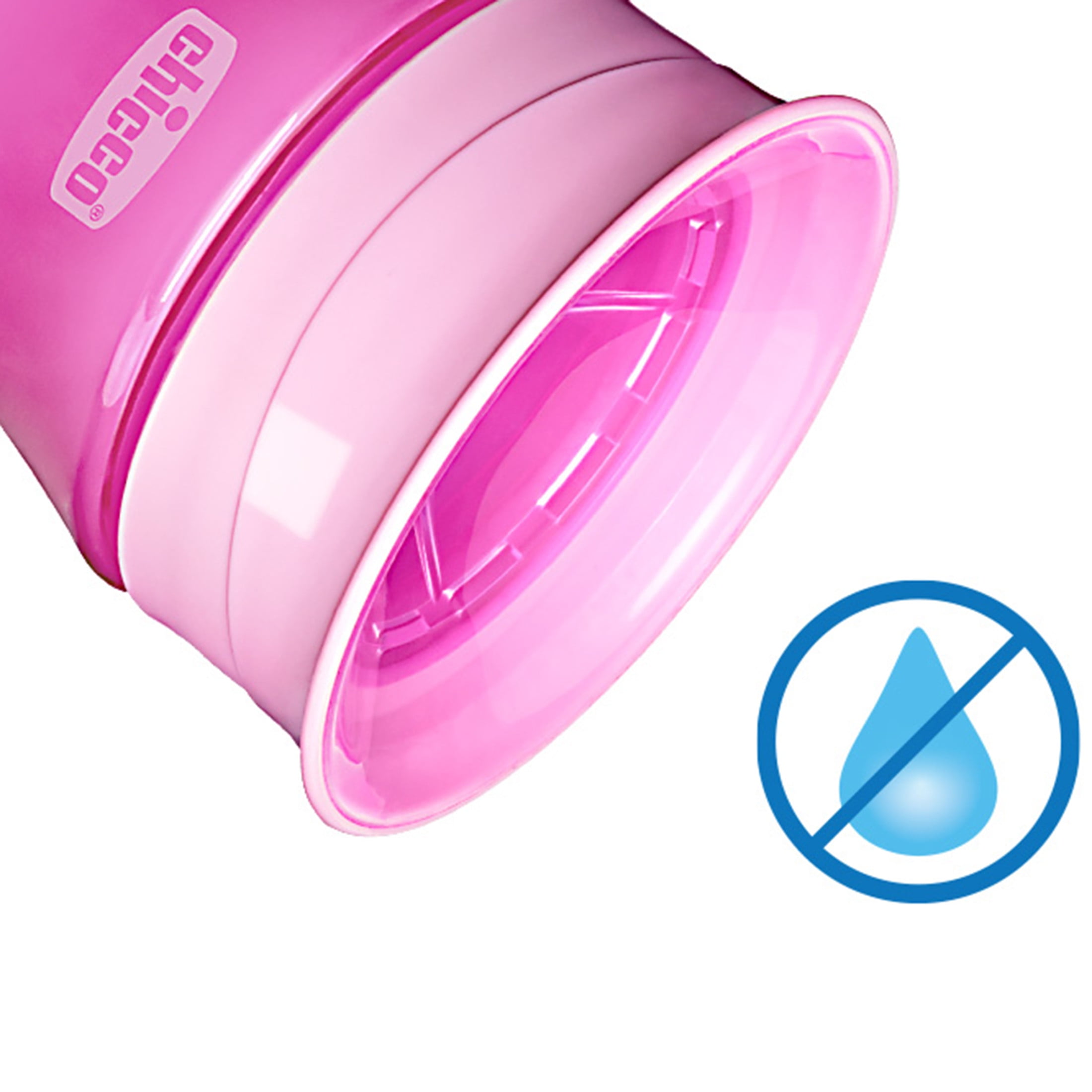 Chicco 360° Spoutless Rim Trainer Sippy Cup 9m+ in Pink