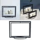thumbnail image 5 of Marcos de fotos de metal flotantes simples, exhibición de fotos, vidrio, decoración del hogar, bricolaje para Los 22.5x9.5x18cm, 5 of 8