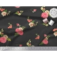 thumbnail image 3 of Soimoi Blue Georgette Viscose Fabric Fruits Printed Fabric 1 Yard 42 Inch Wide, 3 of 3