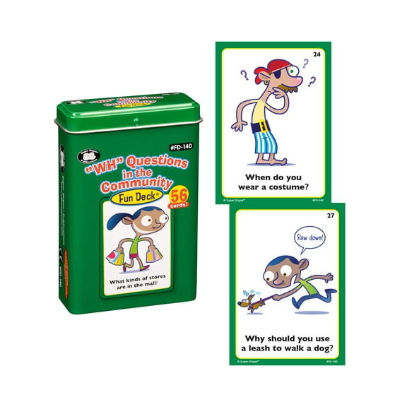 Super Duper "WH" Questions in the Community Fun Deck Cards FD140