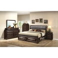 thumbnail image 3 of LaVita Cappuccino King Panel Beds, 3 of 3