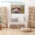 thumbnail image 5 of Farmhouse Truck Canvas Wall Art, Vintage Truck Wall Art, Retro Farmhouse Barn Old Truck Pictures Wall Art for Country Room, Valentine's Day Couples Exclusive Custom Canvas Painting 12x18 Inches, 5 of 6
