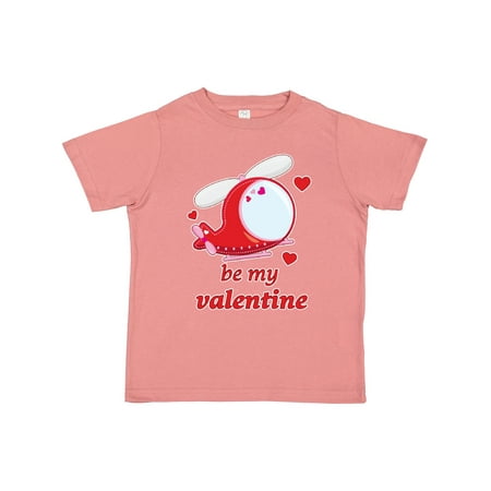 

Inktastic Be My Valentine- Helicopter Gift Toddler Boy or Toddler Girl T-Shirt