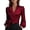 Red, variant on Satin Blouses for Women Elegant Wrap V Neck Long Sleeve Tops Tie Waist Elegant Office Work Cocktail Formal Tops