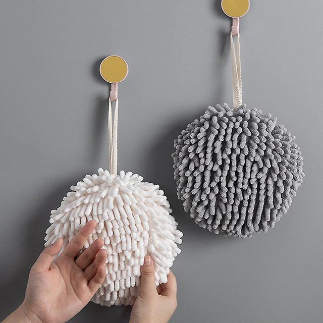 Toalla de mano de cocina con lazo para colgar Toalla de microfibra absorbente suave de secado rápido LingWen 8390615252096