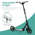thumbnail image 5 of Best Choice Products Kids Height Adjustable Kick Scooter w/ Carrying Strap, Non-Slip Deck, Kickstand - Black, 5 of 7
