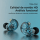 thumbnail image 2 of Audífonos In-ear Trn Cs2 Azul Transparente,con Micrófono Malubero Malu1482, 2 of 3