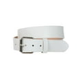 thumbnail image 1 of 1 1/2" Standard Snap on Removable Roller Buckle Plain Solid Leather Belt, 1 of 4