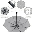 thumbnail image 4 of AOACreations Large 55" Umbrella, Vented Double Canopy, Heavy Compact Folding, Auto-Open, Gray, 4 of 7