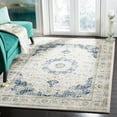 thumbnail image 2 of SAFAVIEH Evoke Teale Bordered Area Rug, Ivory/Blue, 3' x 3' Square, 2 of 13