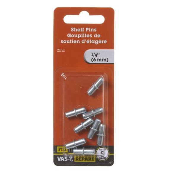 Supports de tablettes1/4 po 8 pièces