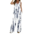 thumbnail image 1 of Mikilon Ensemble Élégant pour Femmes 2 Pcs Débardeur Imprimé Décontracté Sans Manches Col Rond Bleu Clair m, 1 of 5
