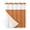 Orange, variant on No Hook Cloth Fabric Shower Curtain with Snap in Liner, Brown Farmhouse Waterproof Shower Curtains Set with See Through Top Window, Vintage Country Monochrome Textured Bath Curtains Shower 36"x72"