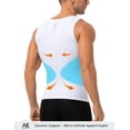thumbnail image 3 of 2 Pack Men's Compression Shirt Slimming Body Shaper Vest Breathable Workout Tank Top Undershirts, 3 of 7