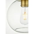 thumbnail image 6 of Baxter 1 Light Brass Flush Mount With Clear Glass, 6 of 7