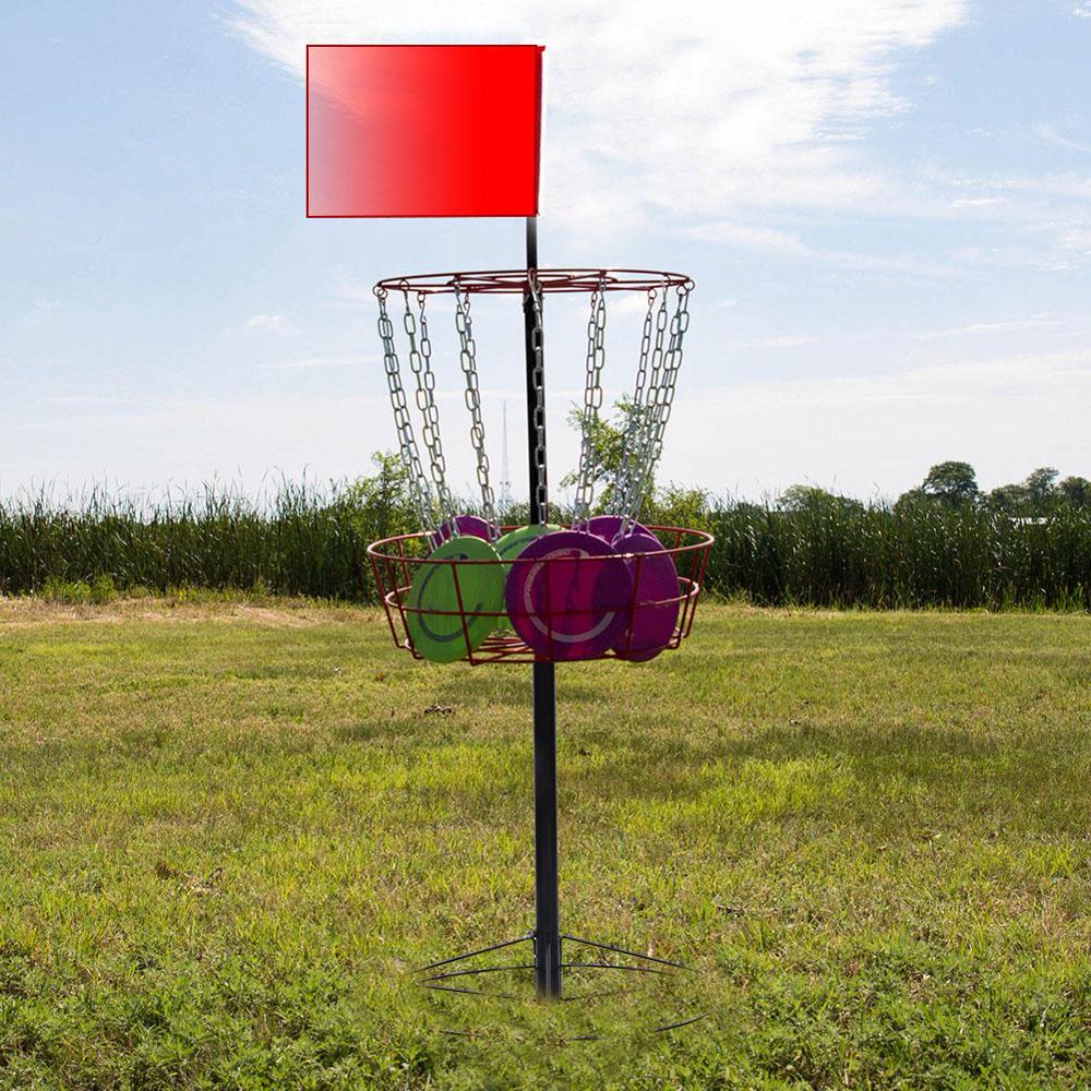 WALFRONT Heavy Duty Disc Golf Ball Basket Target Goal Outdoor Practice