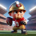thumbnail image 1 of 5D DIY San Francisco 49ers Del 30x30cm, 1 of 9