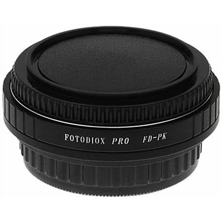 Fotodiox Pro Lens Mount Adapter - Canon FD & FL 35mm SLR lens to Pentax K (PK) Mount SLR Camera Body with Built-In Aperture Control Dial