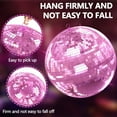 thumbnail image 3 of Cixusio 12/16/20-Inch Disco Ball/USB Powered Disco Ball,– Large Mirror Ball Hanging Party Disco Ball Decor for Christmas, Weddings, Events, and Dance Parties,Pink-20 in, 3 of 15