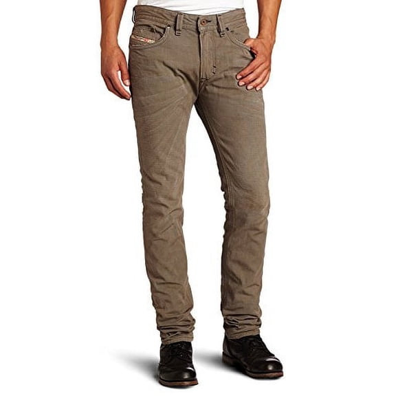 Diesel Men's Thavar Skinny Straight Leg Jean, Stone/Grey Stone/Grey 26