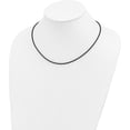 thumbnail image 2 of Solid Gold 14k 2.2mm 20in with Yellow Lock Black Rubber Cord Necklace - 20" Chain, 2 of 6