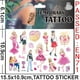 thumbnail image 2 of Pegatina de tatuaje de Barbie impermeable, pegatina de princesa Rosa Original, suministros de fiesta de cumpleaños, decoraciones, regalos para niños y niñas, 1/3/5 hojas（MIX 3 Sheet, 2 of 5