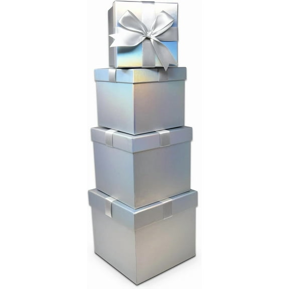 Gift Boutique 4 Pack Christmas Nesting Gift Boxes