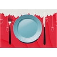 thumbnail image 5 of KCEHTA Valentines Day Placemats Set of 4 Love Heart Valentines Placemats 12x18 Inch Seasonal Wedding Anniversary Birthday Table Mats for Party Kitchen Dining Valentines Day Decorations, 5 of 6