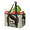 Multicolor 3, variant on Ski Skier Reusable Grocery Bags, Foldable Reusable Shopping Bags, Snow Mountain Tree Collapsible Tote Bag with Reinforced Handles for Kitchen, Picnic