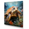 thumbnail image 2 of Designart "Turtle Harmony in Geometric Art" Animals Turtle Canvas Prints, 2 of 7