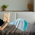 thumbnail image 3 of Natural Cave Soft Flannel Fleece Throw Blanket, Dreamy Cara Luna Cave by the Ocean Tropical Beach in Mediterranean Seashore, Cozy Plush for Indoor and Outdoor Use, 60" x 80", Cream Blue, by Ambesonne, 3 of 5