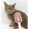 thumbnail image 4 of Cepillo autolimpiante Rose (6 mm) para gatos y perros - Cepillo autolimpiante para mascotas - Cepillo para masajear y eliminar el pelo suelto, 4 of 5