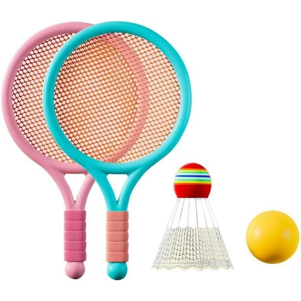 Set de raquetas de tenis Wokaku para niños de 38 cm con pelota y bádminton