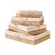 thumbnail image 5 of 4pcs almacenamiento cesta de paja tejido de paja SUNDRIES Organizador de mesa de escritorio, 5 of 5