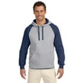 thumbnail image 1 of Jerzees Adulte 8 oz. NuBlend Colorblock Raglan Hood - 96CR, 1 of 1