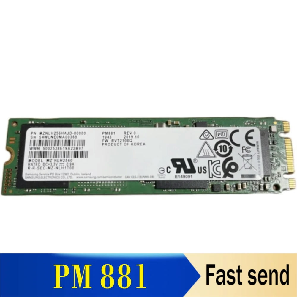 FOR SSD for PM881 Solid State Drive MZNLH512HALU-00000 512G M2 NGFF SATA