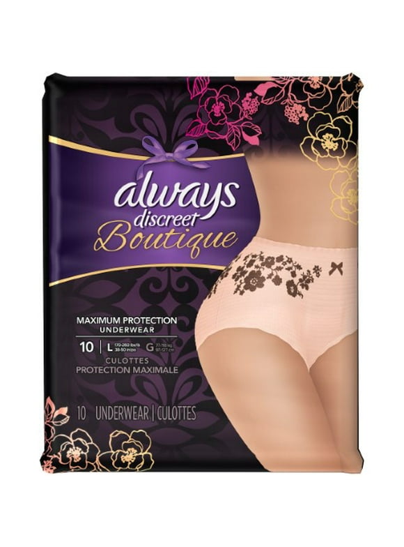 Always Discreet Underwear in Always Discreet