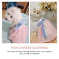 thumbnail image 3 of OULII 1 Set Cat Clothing Cloth Blue Dress for Pets, 3 of 8