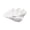 White-Medium, variant on Medium White Scalloped Clam Shell Bowl Sea Decor For Nautical Beach House Gift Of Housewarming And Wedding Party