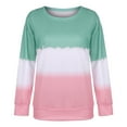 thumbnail image 3 of Ichuanyi Womens Sweatshirts Winter Fall Women Plus Size Tie-Dye Printed Gradient Pullover Long Sleeve Sweatshirt Top, 3 of 6