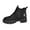 Black, variant on Xfvqtps Chelsea Boots Women Chunky Sole Flatform Low Heel Pull on with Elastic Leather Fashion Martin Boots Black