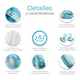 thumbnail image 5 of Silla Mecedora Para Bebes Columpio Control Remoto Mosquitero Azul, 5 of 5