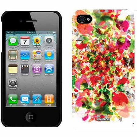 Watercolor Multiflowers Design on Apple iPhone 4/4s Thinshield Snap-On Case by Coveroo