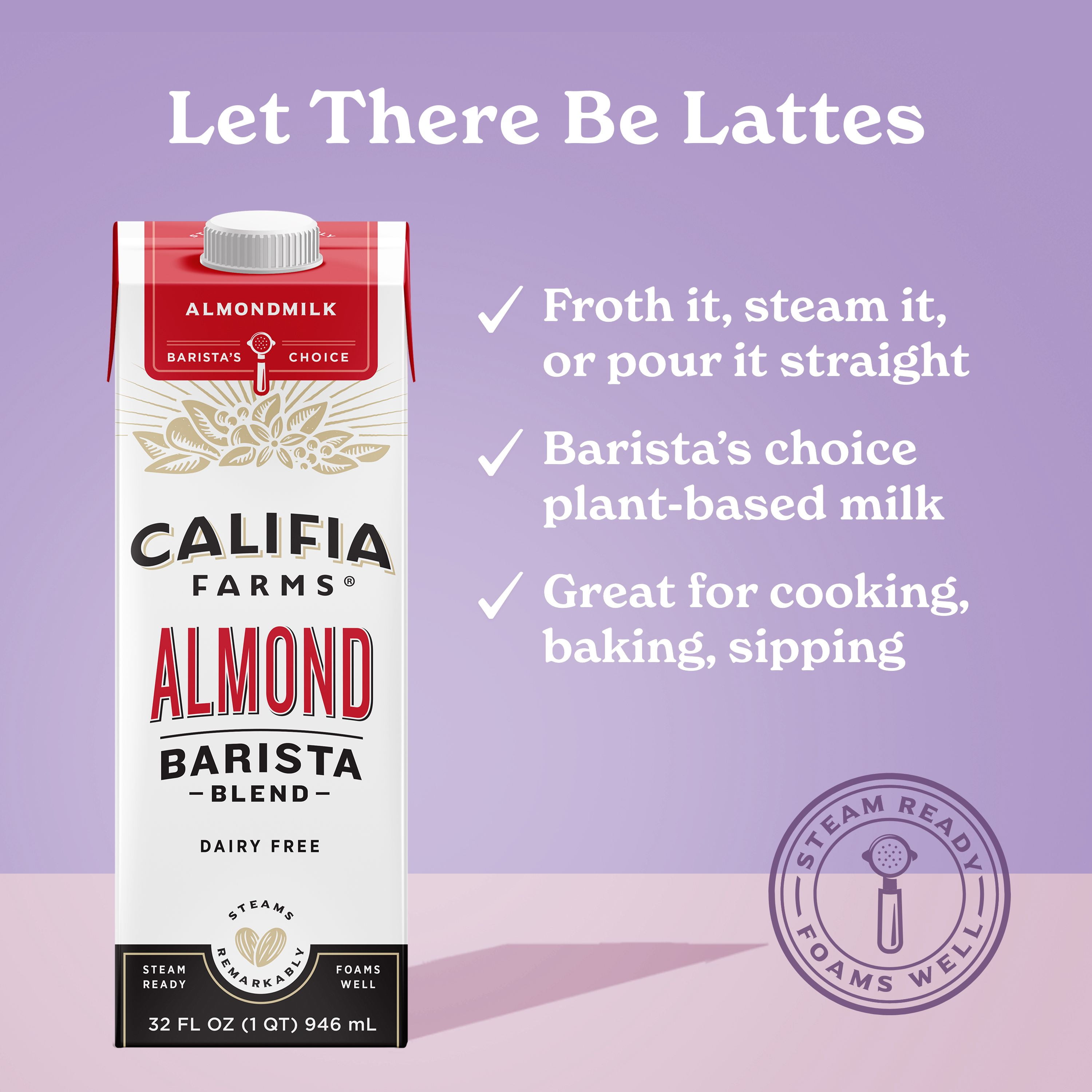 Buy Califia Farms Original Almond Barista Blend Almond Milk 32 Fluid