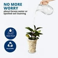 thumbnail image 6 of EPOTOOR Clear Thick Round Durable Sturdy Plastic Duty Sturdy Plant Saucer Drip Trays, 6 of 11